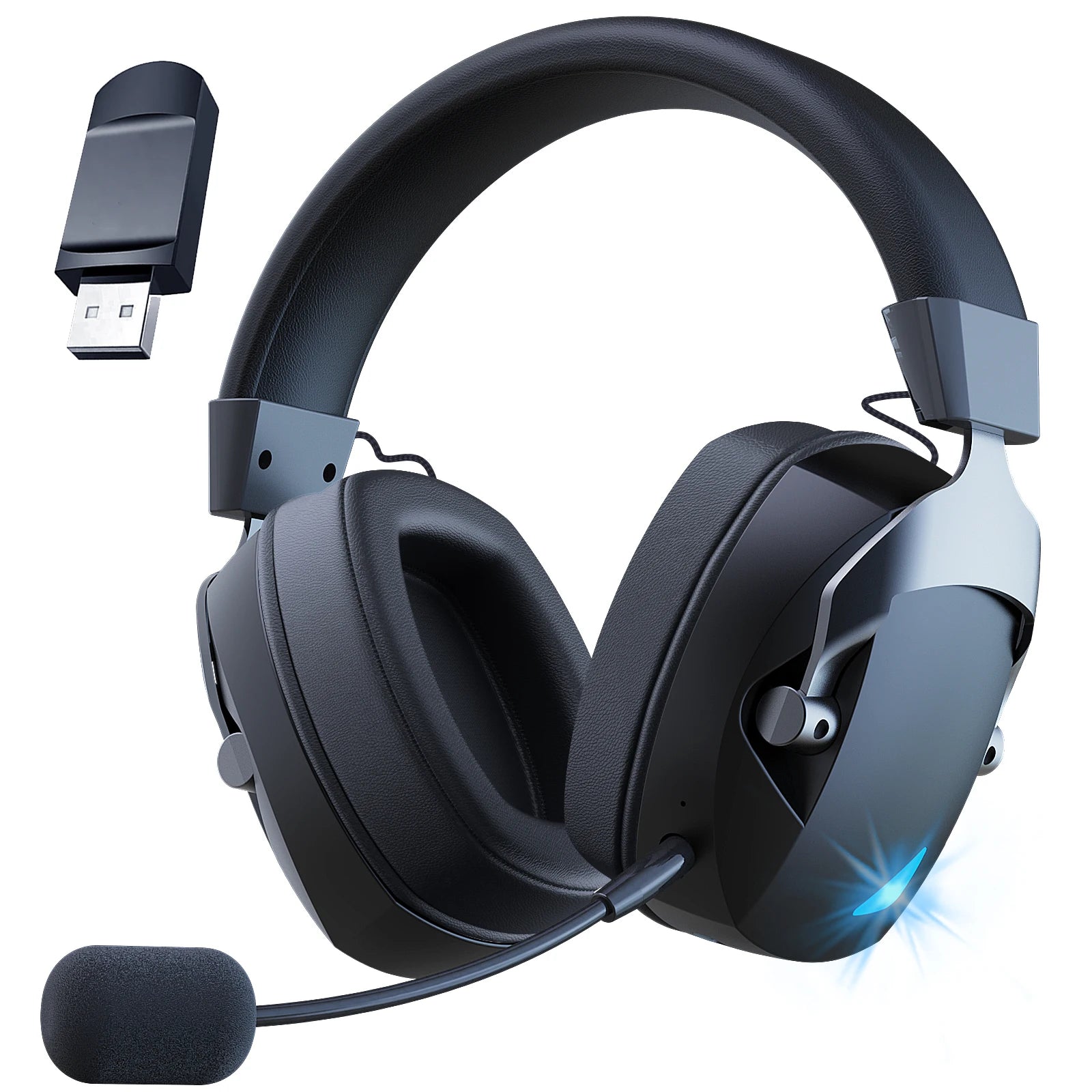 Acinaci 2.4GHz Wireless Gaming Headset – Bluetooth, Mic, for PS5/PS4/PC/Switch
