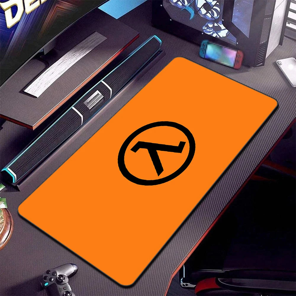 Half Life Large Mouse Pad Gamer Gaming Mousepad PC XL Office Computer Mouse Mat Silicone Keyboard Mats Desk Pads Laptop Mausepad