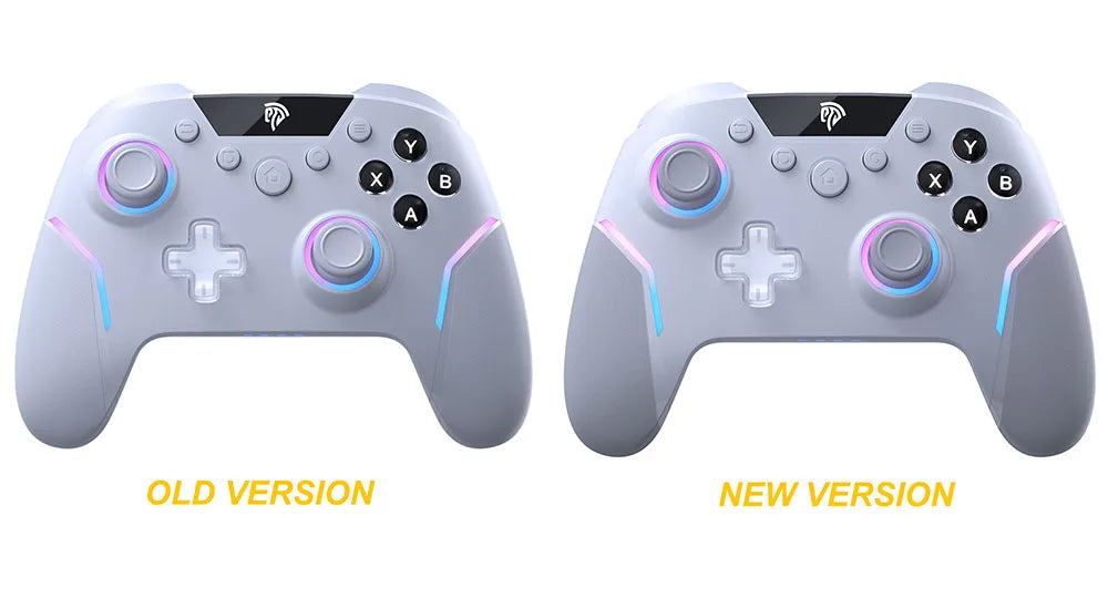 EasySMX X20 Wireless Gamepad Enhanced Controller Compatible with PC/NS/TV/Phone/Laptop, Hall Micro Triggers Joystick RGB Effect