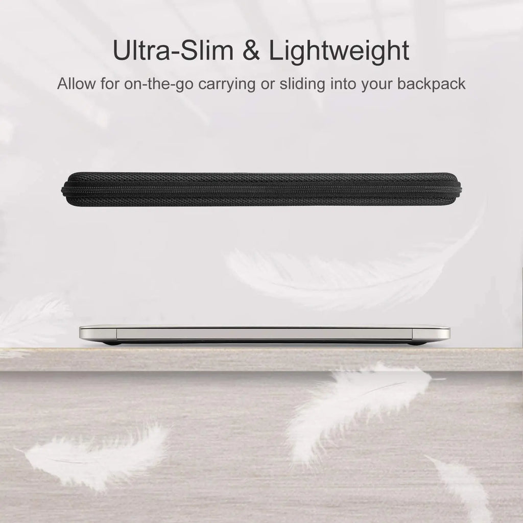 13-15.6 inch Laptop Sleeve Bag - Shockproof Waterproof EVA Protective Carrying Case with Straps