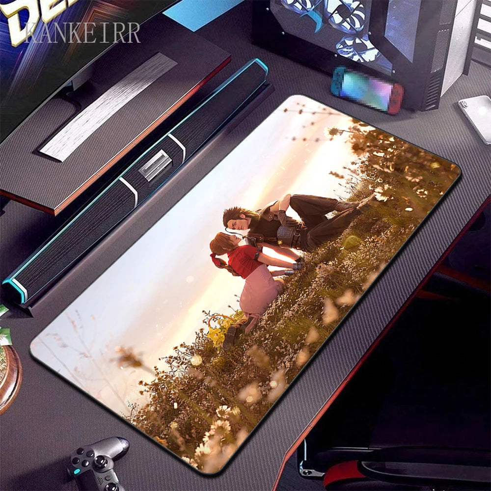 Final Fantasy 7 Large Gaming Mouse Pad Computer Laptop Mousepad Keyboard Pads Desk Mat PC Gamer Mouse Mat XXL Office Mausepad