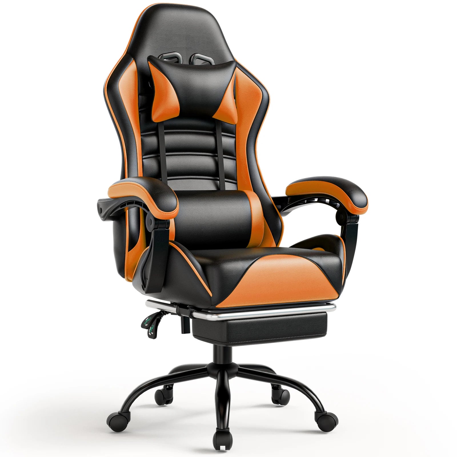 Ergonomic Gaming Chair with Footrest, Racing Style Video Game Chair for Adults, Reclining Gamer Chair Office Chair