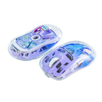 FreeWolf A2 Transparent RGB Wireless Gaming Mouse – Battery Display, Bluetooth & 2.4G, PixArt PAW3212 Sensor