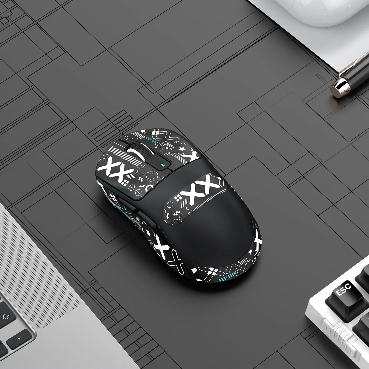 ATTACK SHARK X3 Lightweight Wireless Gaming Mouse – PAW3395 Sensor, 26,000 DPI, Tri-Mode (2.4G/Wired/Bluetooth), Macro Support, Win/Xbox/PS/Mac