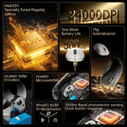 Delux M400 Wireless Gaming Mouse – 24,000 DPI, 1KHz Polling Rate, PAW3311 Sensor, Tri-Mode, 500mAh Rechargeable, for All Hand Sizes