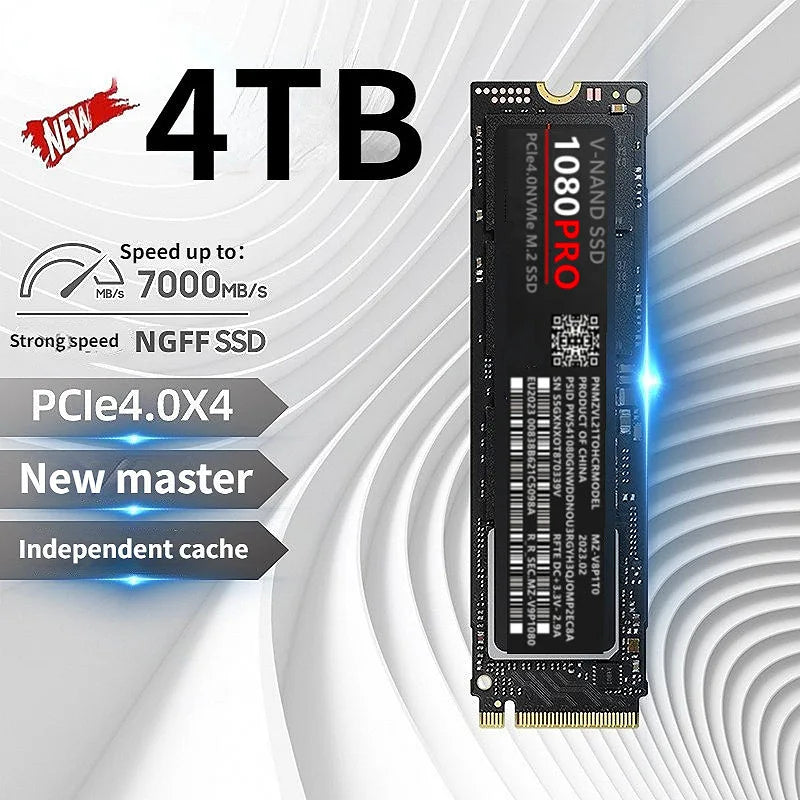 1080PRO M2 SSD 1TB 2TB 4TB, PCIe 4.0 NVMe Solid State Drive, Suitable for laptops and desktops
