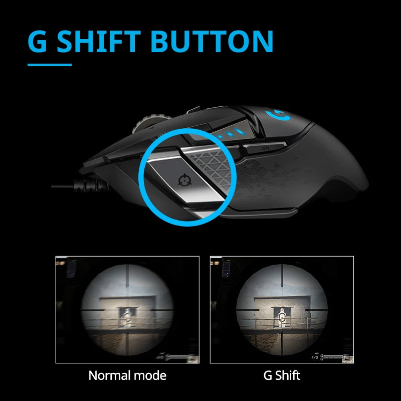 Logitech G502 HERO Wired Gaming Mouse – Esports Edition, Macro Programmable, CS Gaming Peripheral