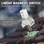 ATTACK SHARK X68 Pro HE Wireless Gaming Keyboard – 8K Polling, Rapid Trigger, Hot-Swap, RGB Backlit, Magnetic Mechanical Switches