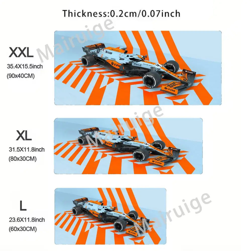 Hot-selling F1 Racing Red Mouse Pad Large Computer Office Game Table Mats XXL Rubber HD Gaming Keyboard Mousepads Long Desk Mat