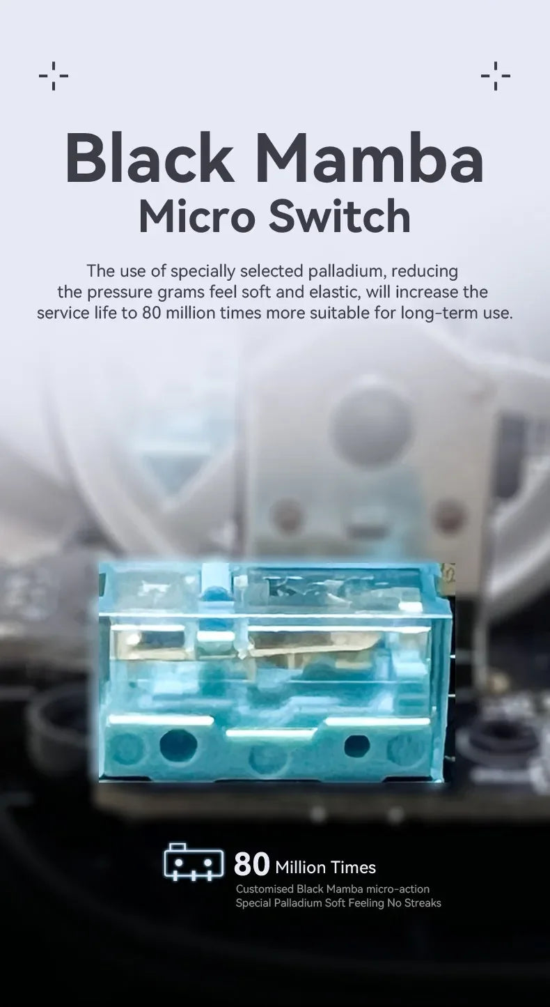 ATTACK SHARK X3 Lightweight Wireless Gaming Mouse – PAW3395 Sensor, 26,000 DPI, Tri-Mode (2.4G/Wired/Bluetooth), Macro Support, Win/Xbox/PS/Mac