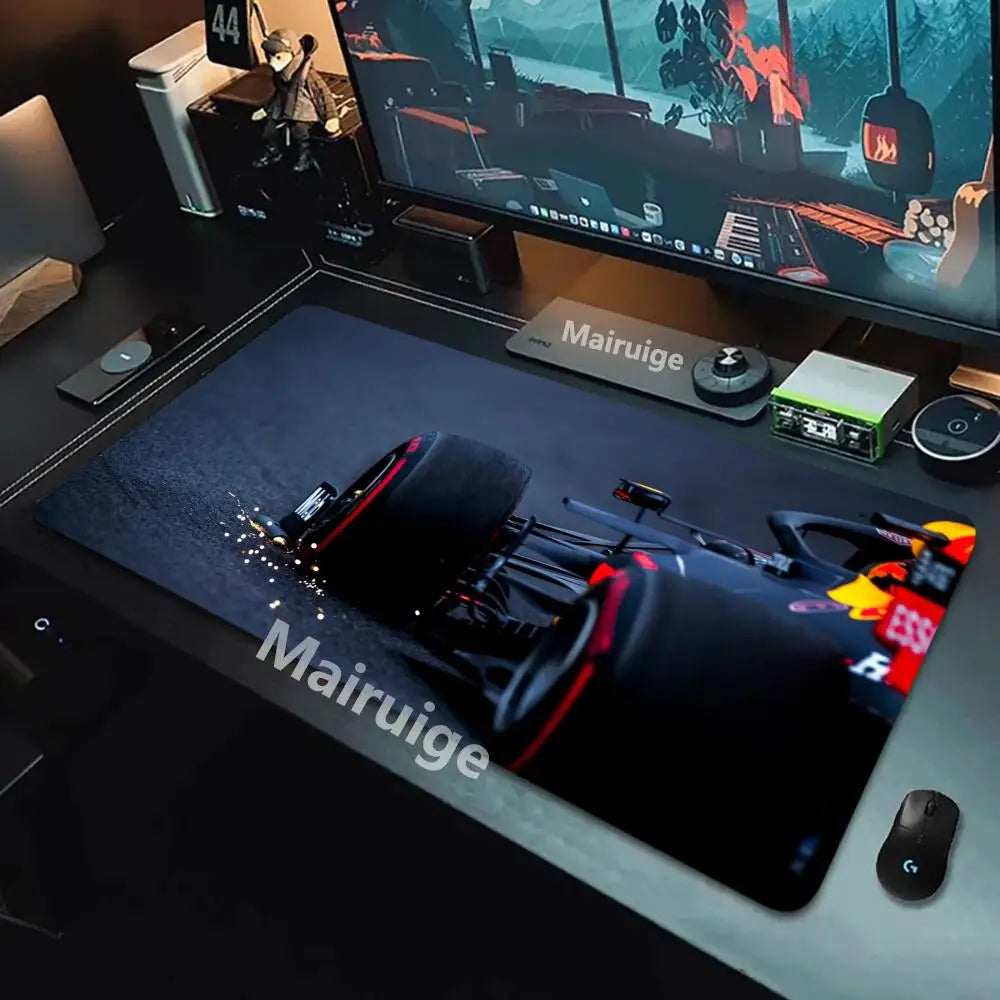 Hot-selling F1 Racing Red Mouse Pad Large Computer Office Game Table Mats XXL Rubber HD Gaming Keyboard Mousepads Long Desk Mat