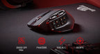 Redragon M811 PRO Wireless MMO Gaming Mouse – RGB Gamer Mouse with 15 Programmable Buttons & 10 Side Macro Keys