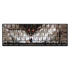 129 Keys Swordsman Keycaps – 5-Side Dye-Sub PBT, Cherry Profile, Side-Printed Shine-Through Keycaps for MX Switches Gaming Keyboard