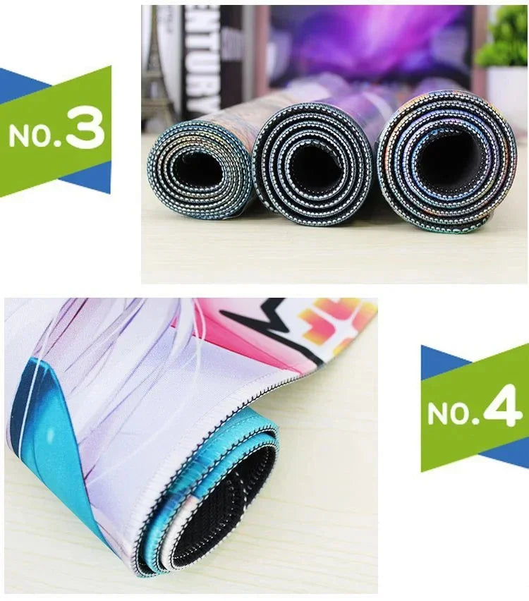 900x400mm HD Print Anime C-Cyberpunks Style Keyboard Mousepad XXL Large Computer Gamer Stitch Edge Rubber Non-slip Base Desk Mat