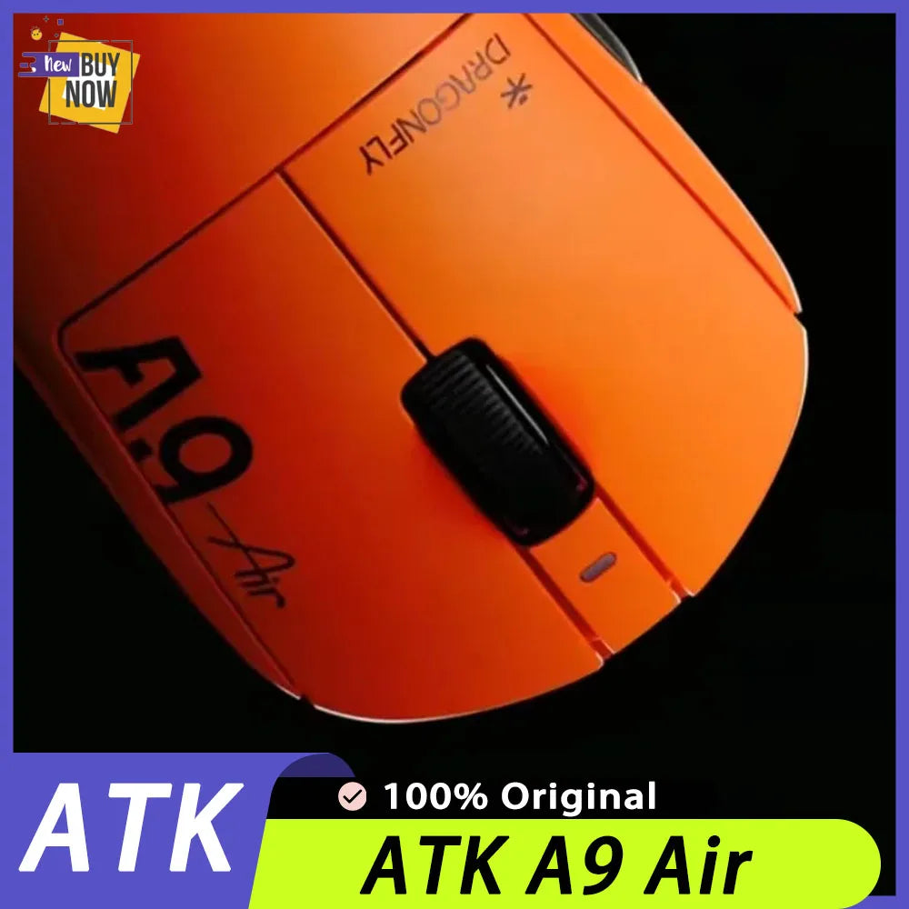 ATK A9 Air Ultimate Dual-Mode Wireless Gaming Mouse – PAW3950 Ultra Sensor, Dual 8K Polling, Lightweight Esports FPS Mouse, for PC Gamers