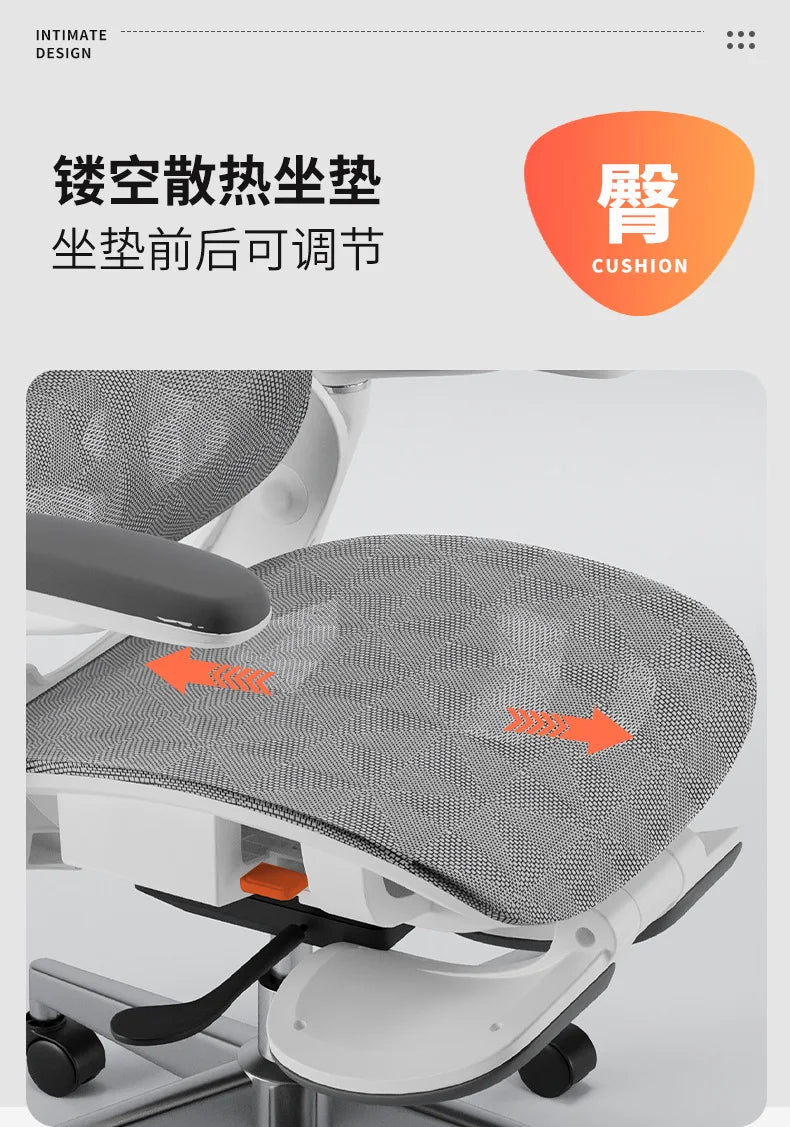 Gaming Chair - Ergonomic Computer Chair with Backrest, Portable Folding Design for Home Office