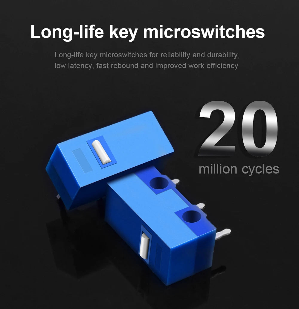 Redragon Lonewolf G105 RGB USB Wired Gaming Mouse – 8,000 DPI, 8 Programmable Buttons, Ergonomic Design for PC & Laptop Gamers