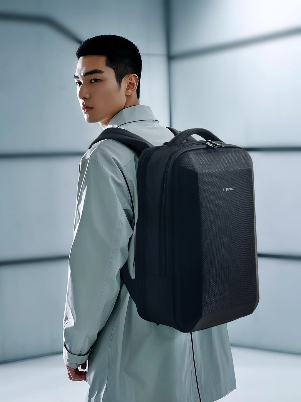 Tigernu Men's 15.6-17 Inch Laptop Backpack - Slim Anti-Theft Travel Backpack for School & Business