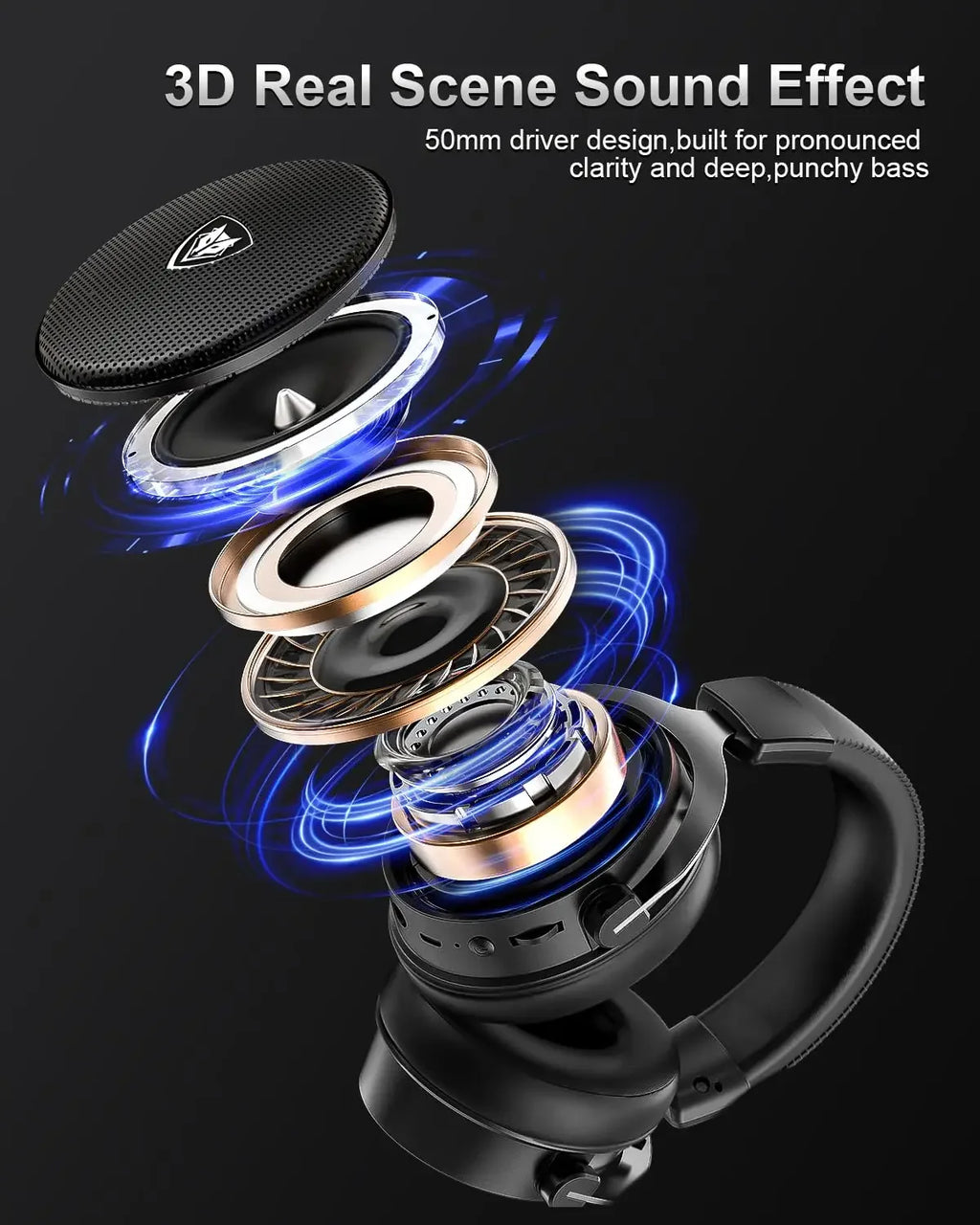 NUBWO G07 Wireless Gaming Headset – 2.4GHz Low Latency, Hi-Fi Stereo, Noise-Canceling Mic