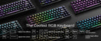 XVX M67 JadeStone Mechanical Keyboard – 65% Layout, IMD-Tech Keycaps, Hot-Swappable, Gasket Mount, Tri-Mode Wireless, Custom RGB