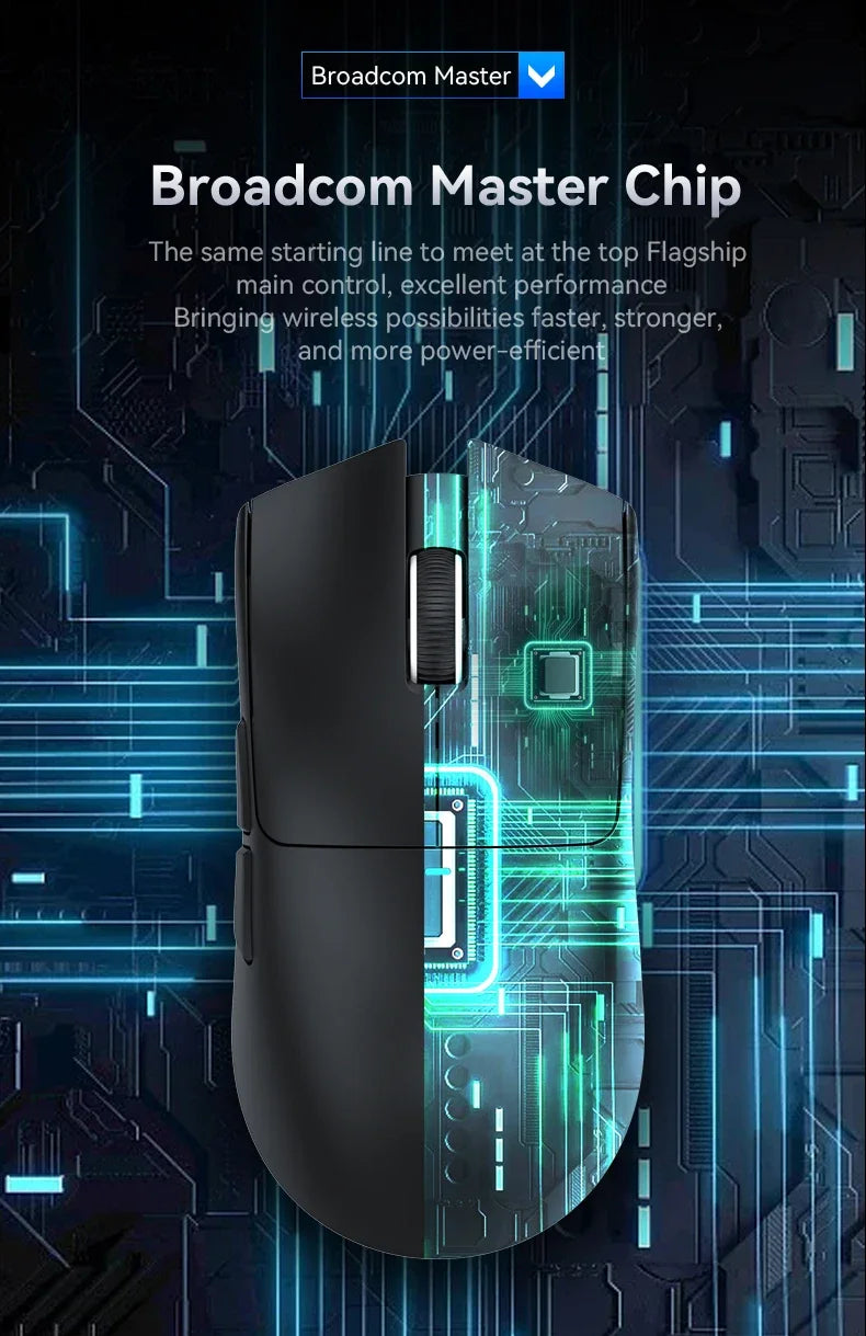 ATTACK SHARK X11 Wireless Gaming Mouse – PAW3311 Sensor, Bluetooth & 2.4G, 400 IPS, RGB, for PC