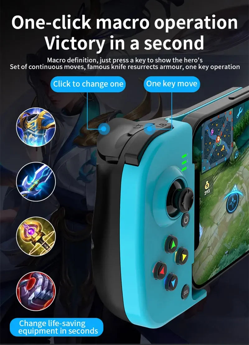 D3 Gamepad Wireless BT5.0 Stretchable Game Controller For Mobile Phone Android IOS Joystick, Gamepad for PS4 SwitchPC