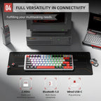 MACHENIKE AIR50 Low-Profile Mechanical Keyboard – 75% Layout, Hot-Swap, RGB Backlit, Tri-Mode, Productivity Keyboard for Laptop & PC