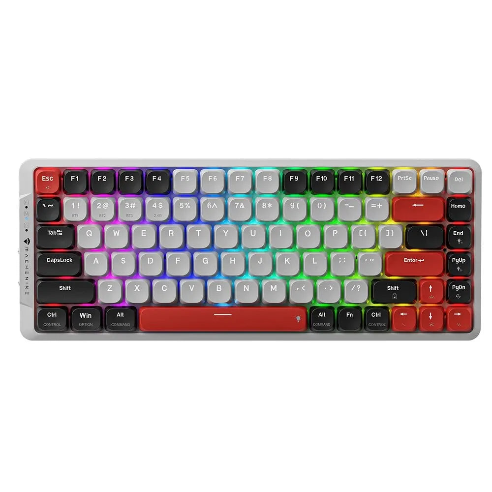 MACHENIKE AIR50 Low-Profile Mechanical Keyboard – 75% Layout, Hot-Swap, RGB Backlit, Tri-Mode, Productivity Keyboard for Laptop & PC