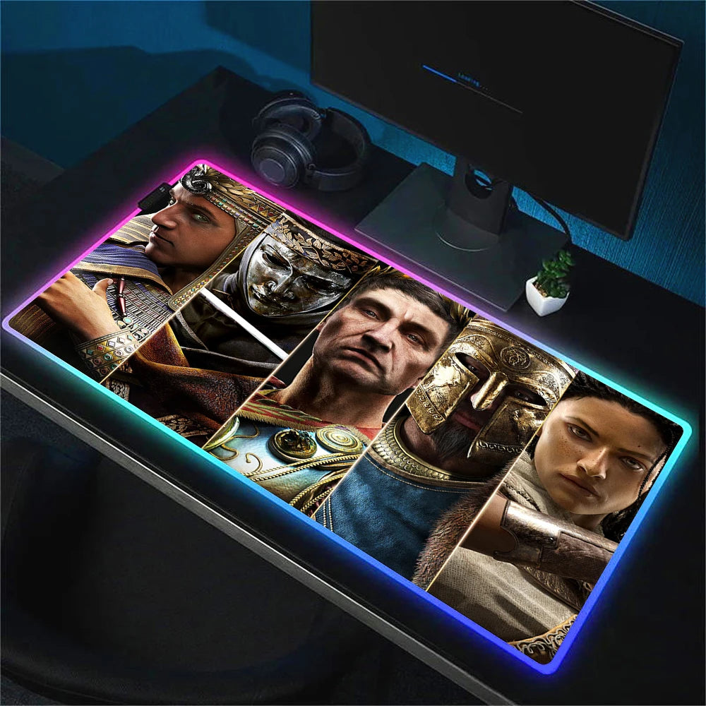 Pc Gamer Cabinet Assassin S Creed Mouse Carpet Xxl Mouse Pad Speed Gaming Accessories Keyboard Mousepad Rgb Desk Mat Anime Mats