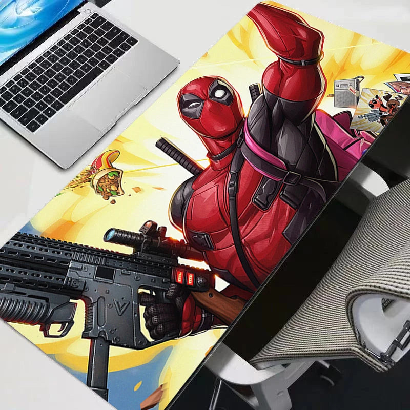 Mouse Pad Anime Gaming Accessories Varmilo Mousepads Keyboard Desk Mat Gabinete Gamer Carpet Mousepad Deadpool Mouse Mats