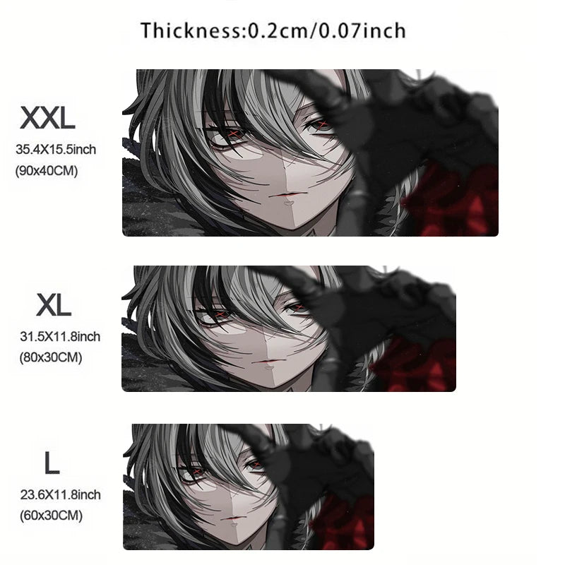 Genshin Impact Arlecchino Mouse Pad Anime Cartoon Girl Keyboard Rug PC Gaming Accessories Mousepad Laptop Speed Desk Mat Carpet