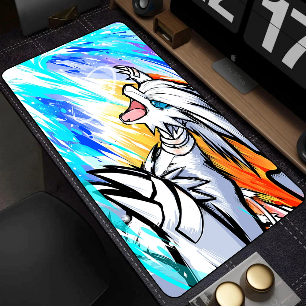 Elf Mousepad Kawaii P-pokemon Mousepad Table Playmat TCG CCG Mat Trading Card Game Mat Mouse Pad Gaming Play Mat 35x60CM