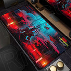 900x400mm HD Print Anime C-Cyberpunks Style Keyboard Mousepad XXL Large Computer Gamer Stitch Edge Rubber Non-slip Base Desk Mat