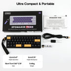 EPOMAKER TH40 Mechanical Keyboard – 40% Layout, QMK/VIA, Hot-Swap, Gasket-Mounted, Wired / Bluetooth / 2.4G Wireless