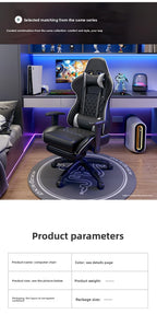 Gaming Chair - Adjustable 90-125°, Lift Mechanism, Footrest, Ergonomic Backrest for Home Office