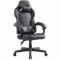 Dowinx Gaming Chair with Pocket Spring Cushion, Ergonomic Computer Chair High Back, Reclining Game Chair Pu Leather 350LBS