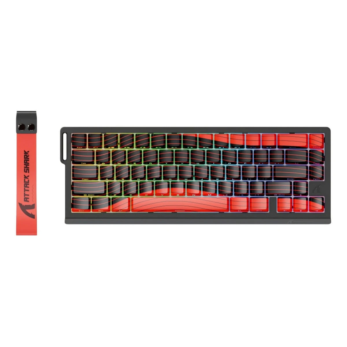 ATTACK SHARK X68 Pro HE Wireless Gaming Keyboard – 8K Polling, Rapid Trigger, Hot-Swap, RGB Backlit, Magnetic Mechanical Switches
