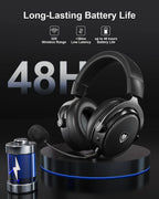 NUBWO G07 Wireless Gaming Headset – 2.4GHz Low Latency, Hi-Fi Stereo, Noise-Canceling Mic