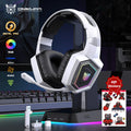 ONIKUMA 2.4GHz Wireless Gaming Headset – Noise-Canceling Mic, RGB Light, for PS5/PS4/PC/Mac
