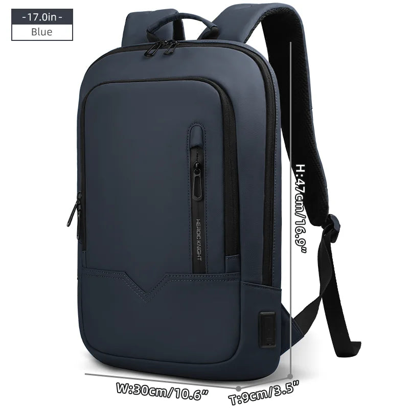 Heroic Knight Business Backpack - 14" Laptop, Waterproof, USB Charging, Multifunctional Travel Backpack