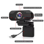 1080P Webcam Mini Camera Full HD Plug And Play Computer Usb Web Camera With Noise Reduction Microphone For Video Calls Live