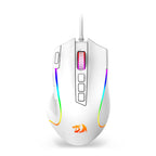 Redragon M612 Predator RGB Wired Gaming Mouse – 8,000 DPI Optical Sensor, 11 Programmable Buttons, White