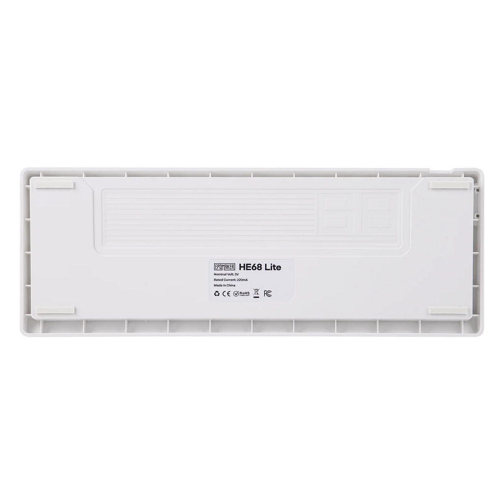 EPOMAKER HE68 Lite Mechanical Keyboard – 65% ANSI US Layout, Tray-Mounted, Wired Hall Effect Magnetic Switch, DKS SOCD, RGB Backlight