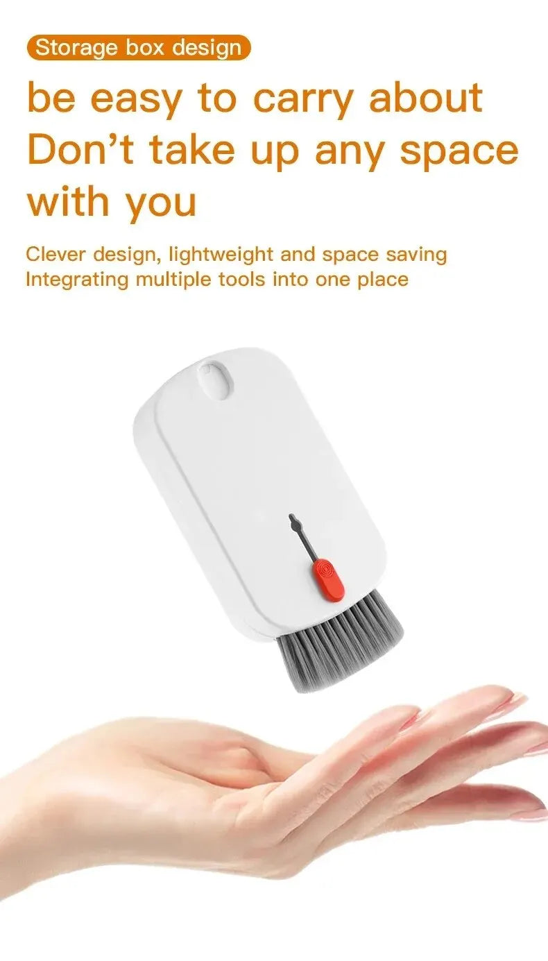 5-in-1 Cleaning Kit Computer Keyboard Cleaner Brush Phone Screen Cleaning Set Keycap Puller Cleaning Tools Card Reader