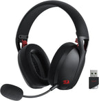 Redragon H848 Wireless Bluetooth Gaming Headset – Lightweight, 7.1 Surround Sound, 40mm Drivers, Detachable Mic