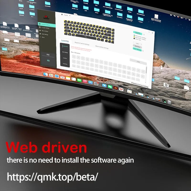 Magnetic Switch Gaming Keyboard – Attack Shark X68HE / FreeWolf F68 / F68 Pro, 8K Wired / 1K Wireless, RGB, Rapid Trigger, Hall Effect