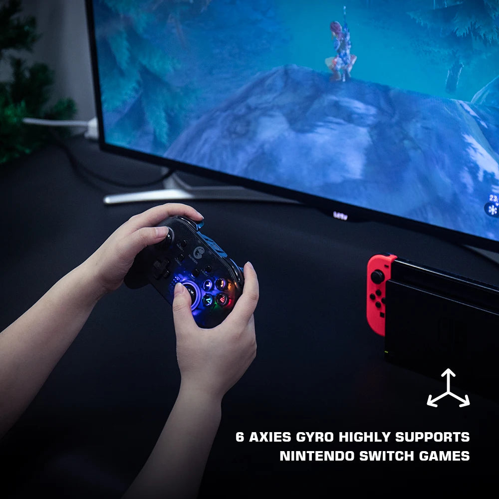GameSir T4 Pro SE Wireless Bluetooth Gamepad with 6-Axis Gyro for Nintendo Switch, Android, iPhone & PC
