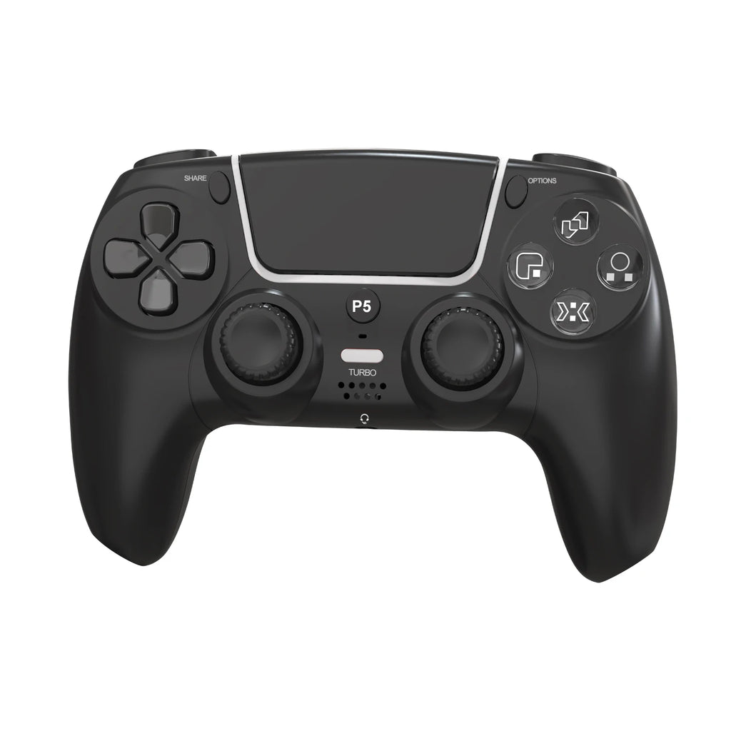GAMINJA P50A Wireless Game Controller For PS5/PC Transparent Crystal buttons Six Axis Gyroscope With Touchpad Ergonomic