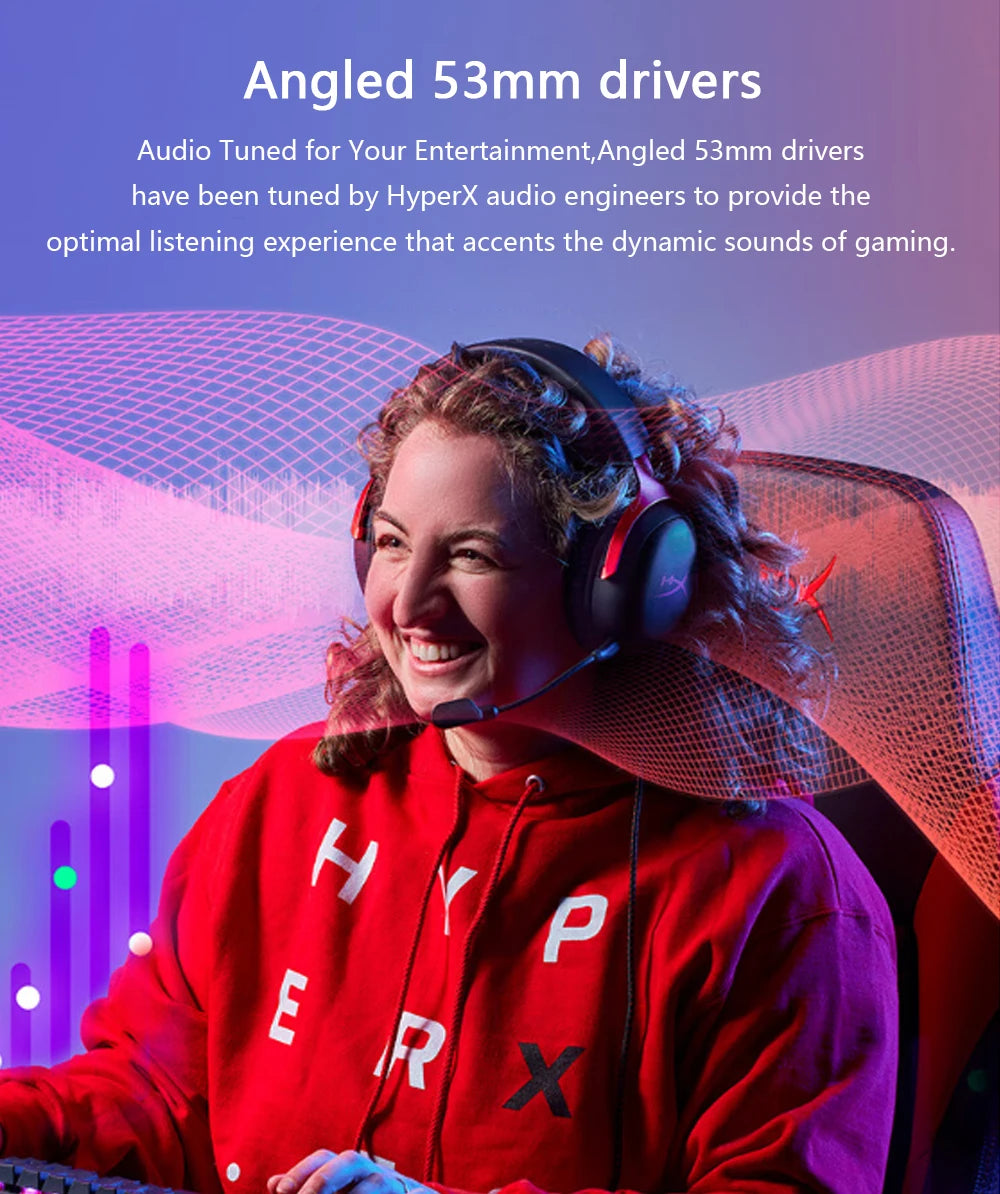 HyperX Cloud III Wired Gaming Headset – DTS Sound, Detachable Mic, USB, PC/PS/Xbox/Switch