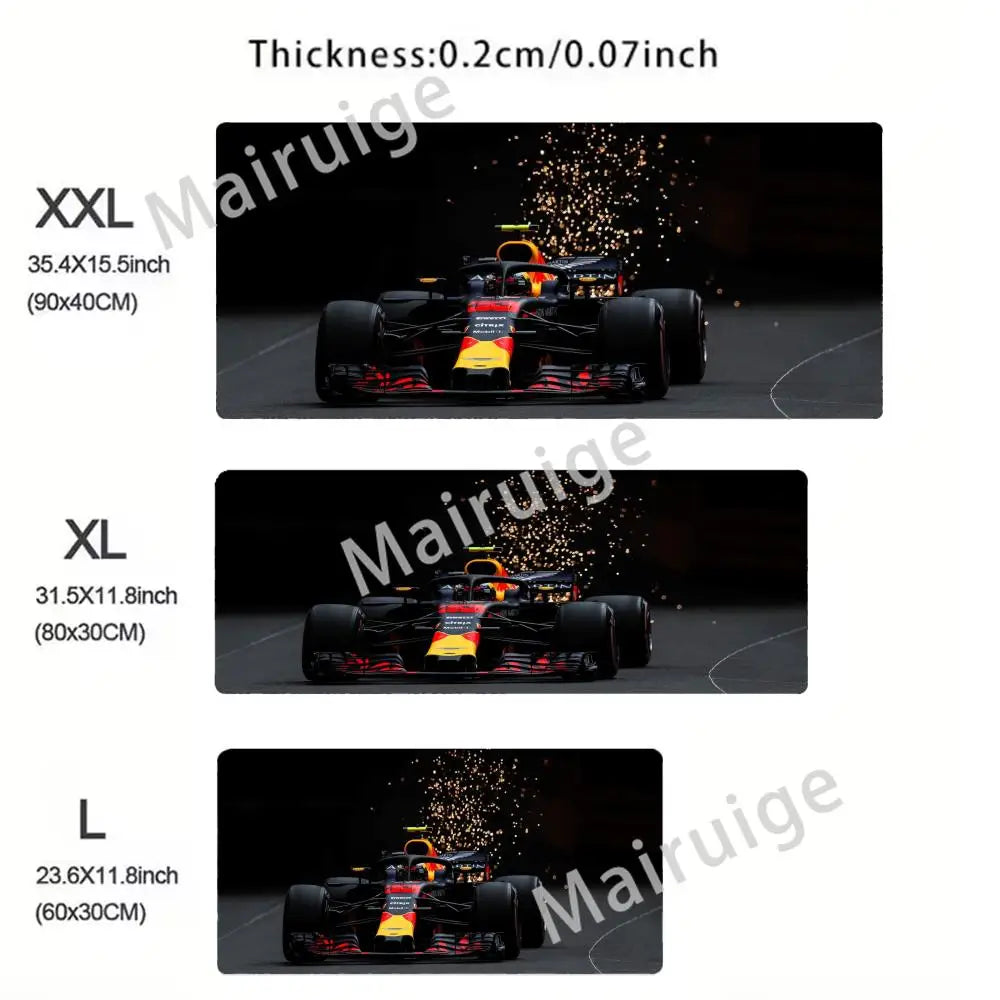 Hot-selling F1 Racing Red Mouse Pad Large Computer Office Game Table Mats XXL Rubber HD Gaming Keyboard Mousepads Long Desk Mat